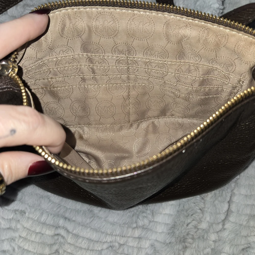 Michael Kors Dark Brown Leather Crossbody Bag - Picture 5 of 9